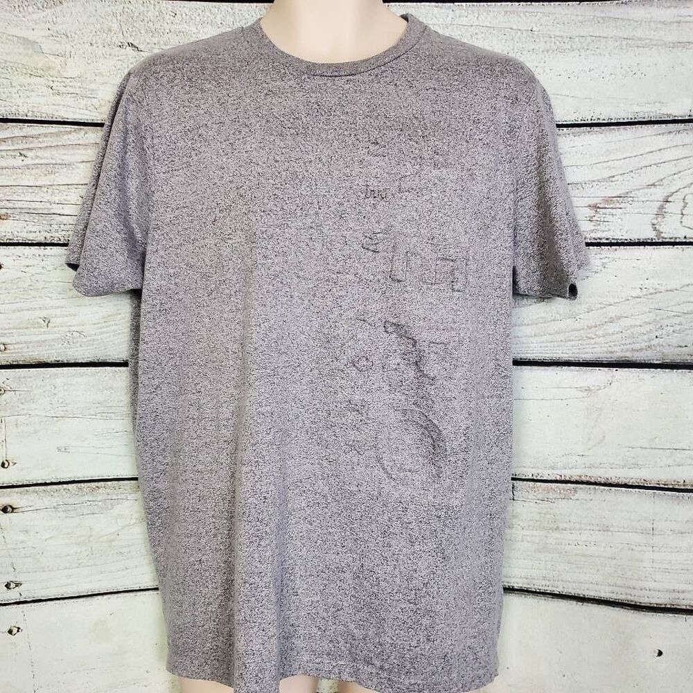 Aeropostale Men’s XL Gray Graphic Logo T-Shirt Casual Cotton Blend